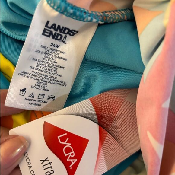 Lands End wrap Tankini Top sz 24W - Picture 4 of 5